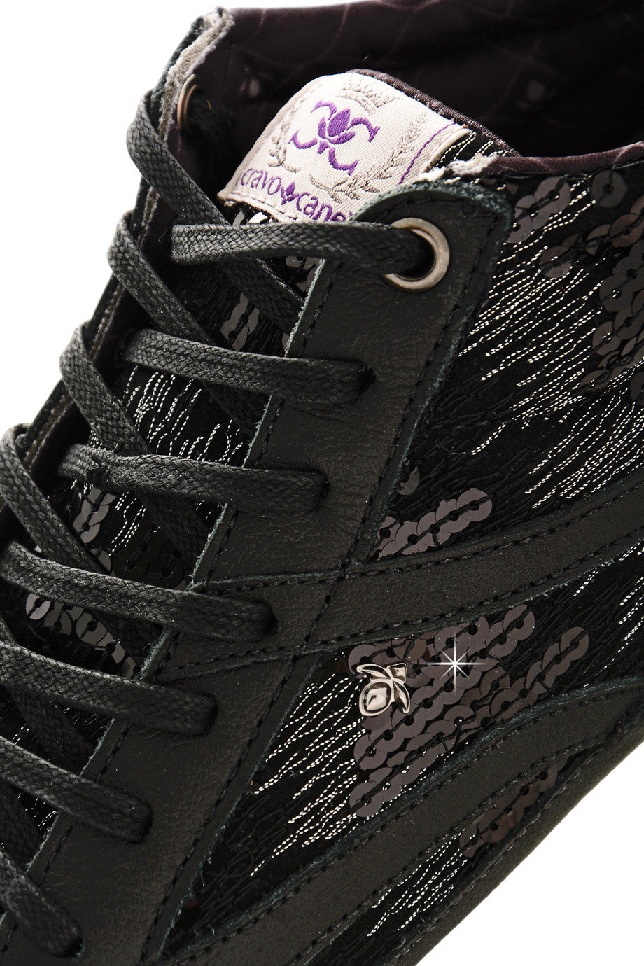 Μαύρα Αθλητικά Παπούτσια με Παγιέτες | Γυναικεία Παπούτσια