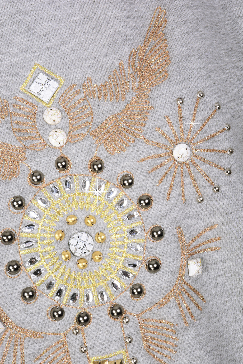 Γκρι Μπλούζα με Σχέδια | Γυναικεία Ρούχα