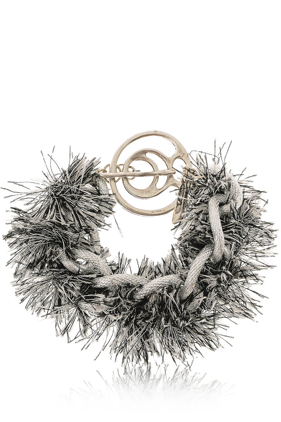 Γκρι Ασημί Βραχιόλι με Αλυσίδα | Κοσμήματα