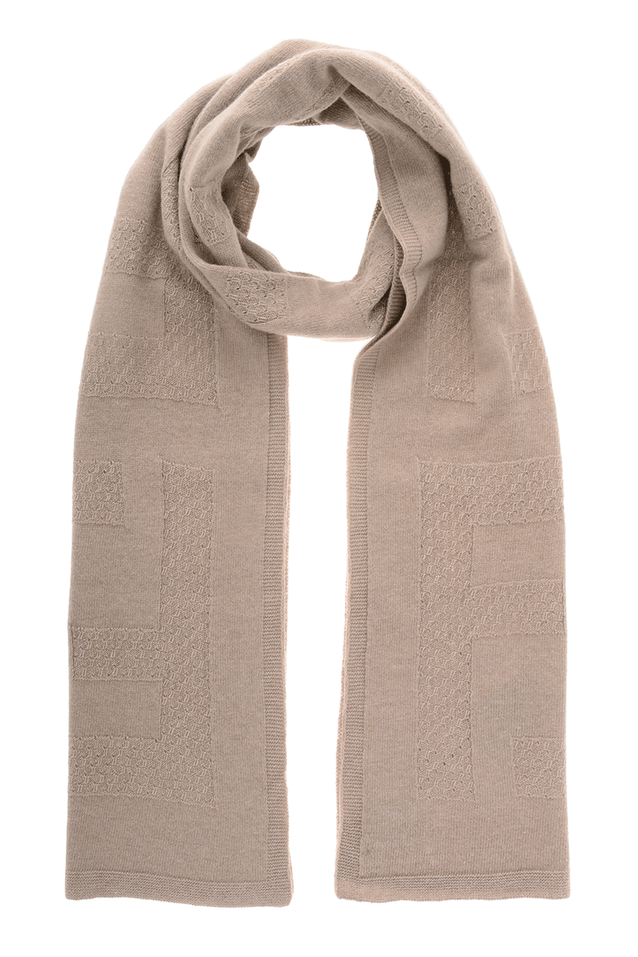 ZUCCA FF beige wollen sjaal