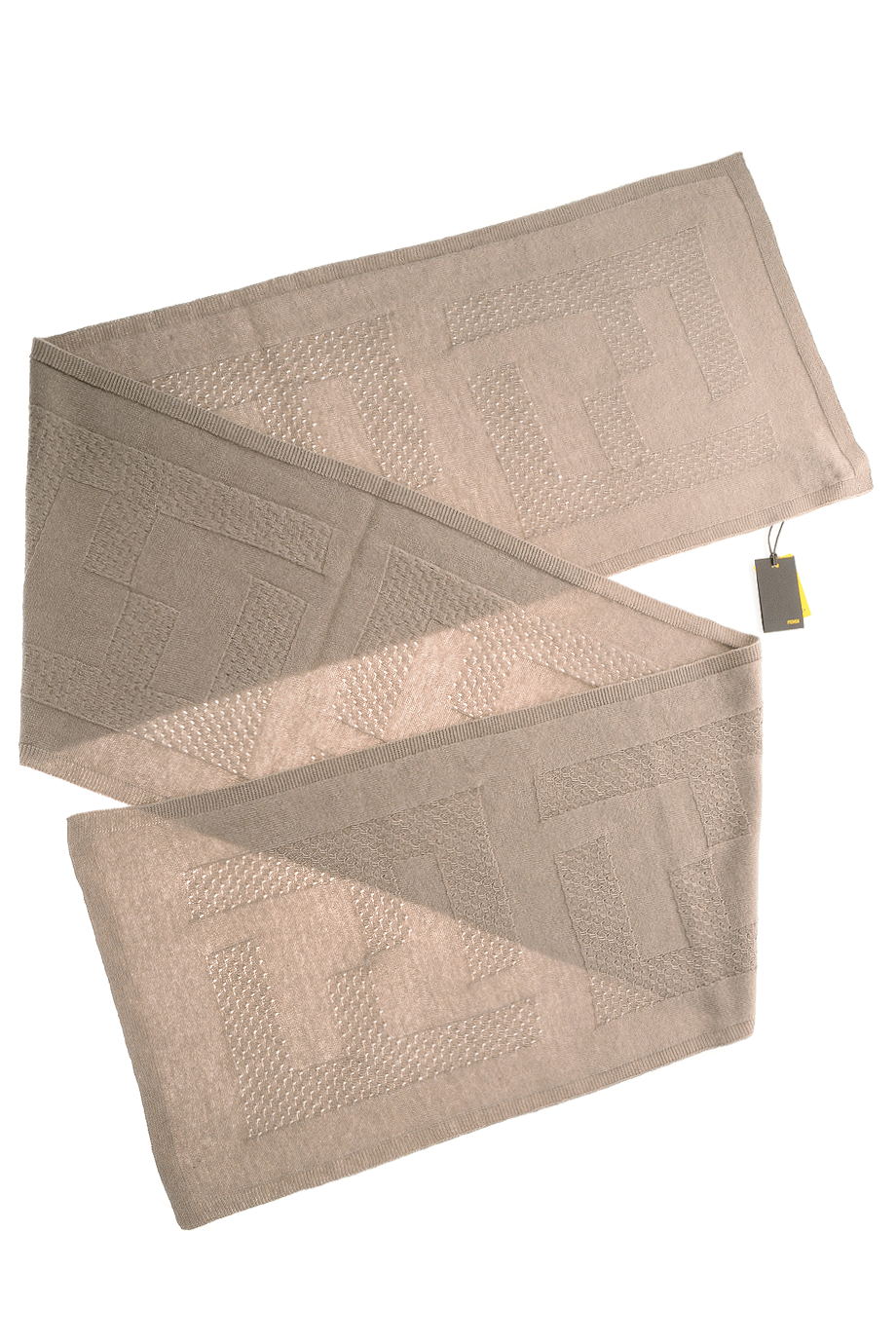 ZUCCA FF beige wollen sjaal
