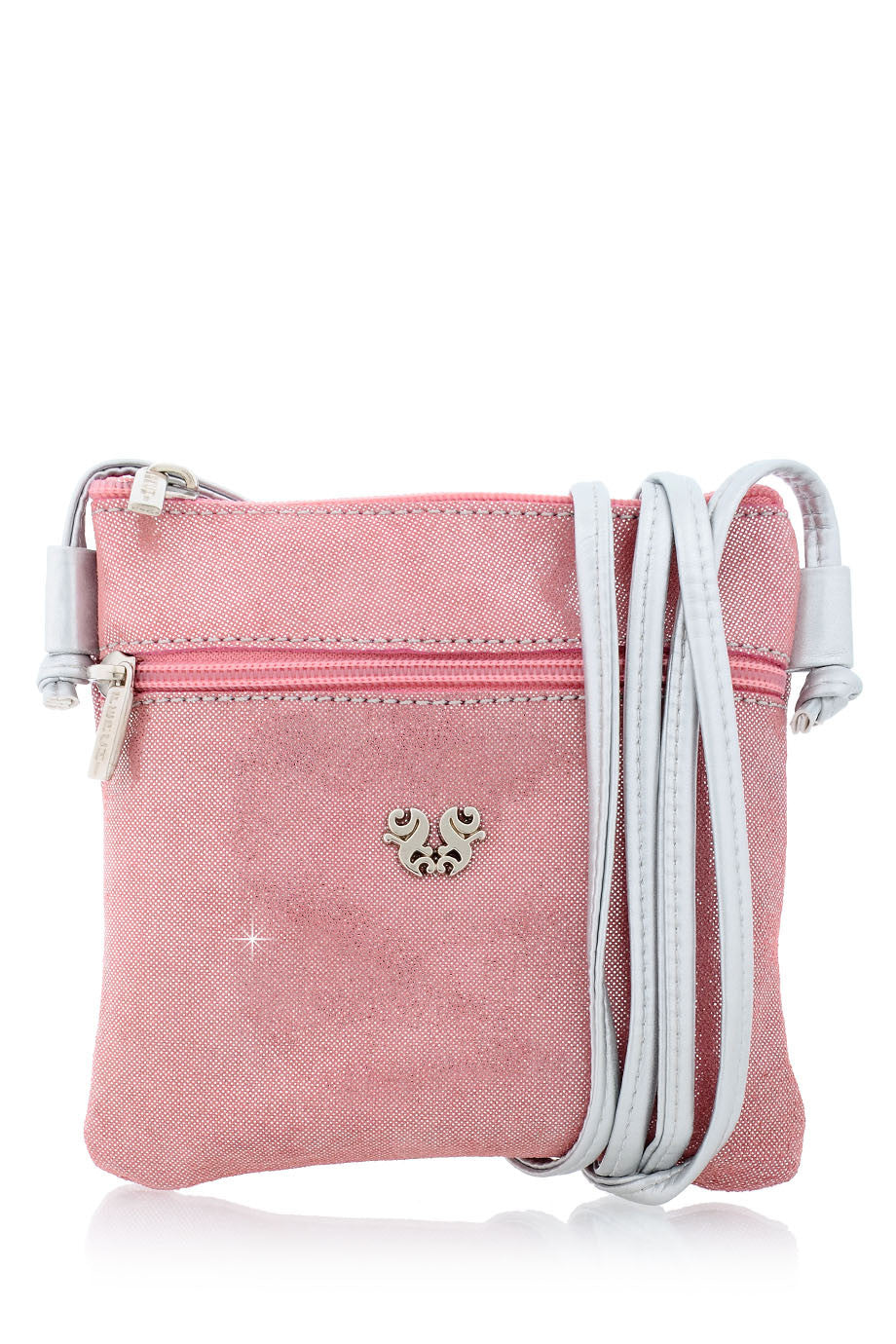 MINI MADELINE metallic roze portemonnee
