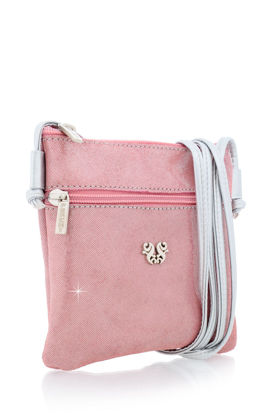 MINI MADELINE metallic roze portemonnee