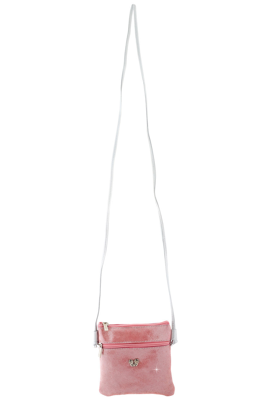 MINI MADELINE metallic roze portemonnee