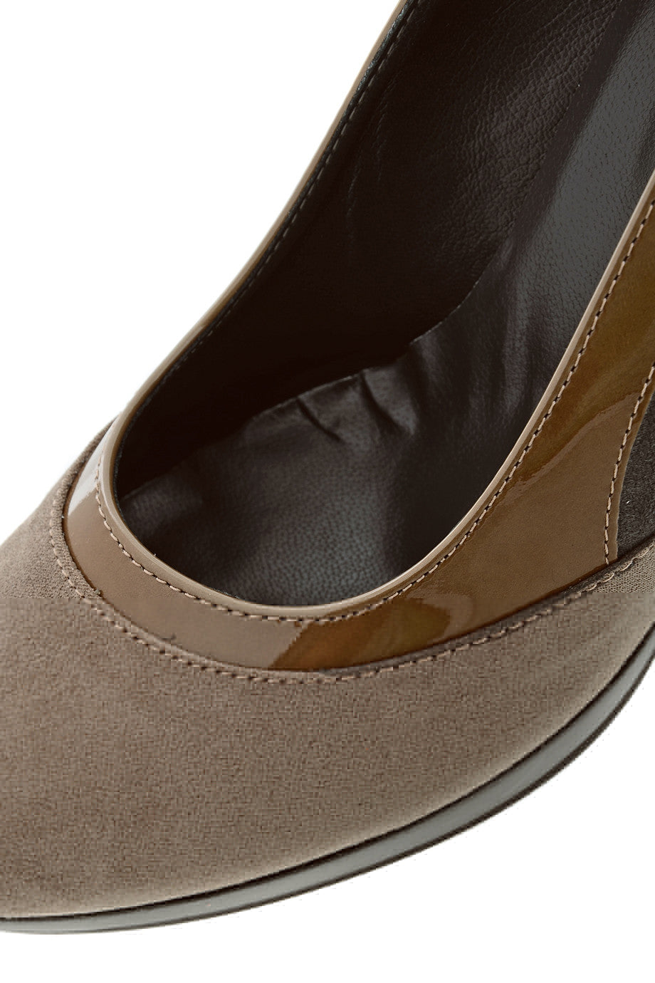 Γκρι Καφέ Καστόρινες Γόβες | Γυναικεία Παπούτσια