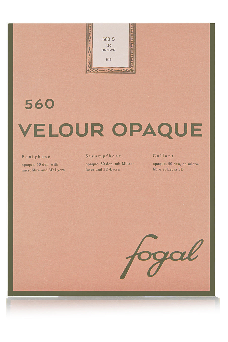 FOGAL 560 VELOUR OPAQUE grijze panty 215 Shadow