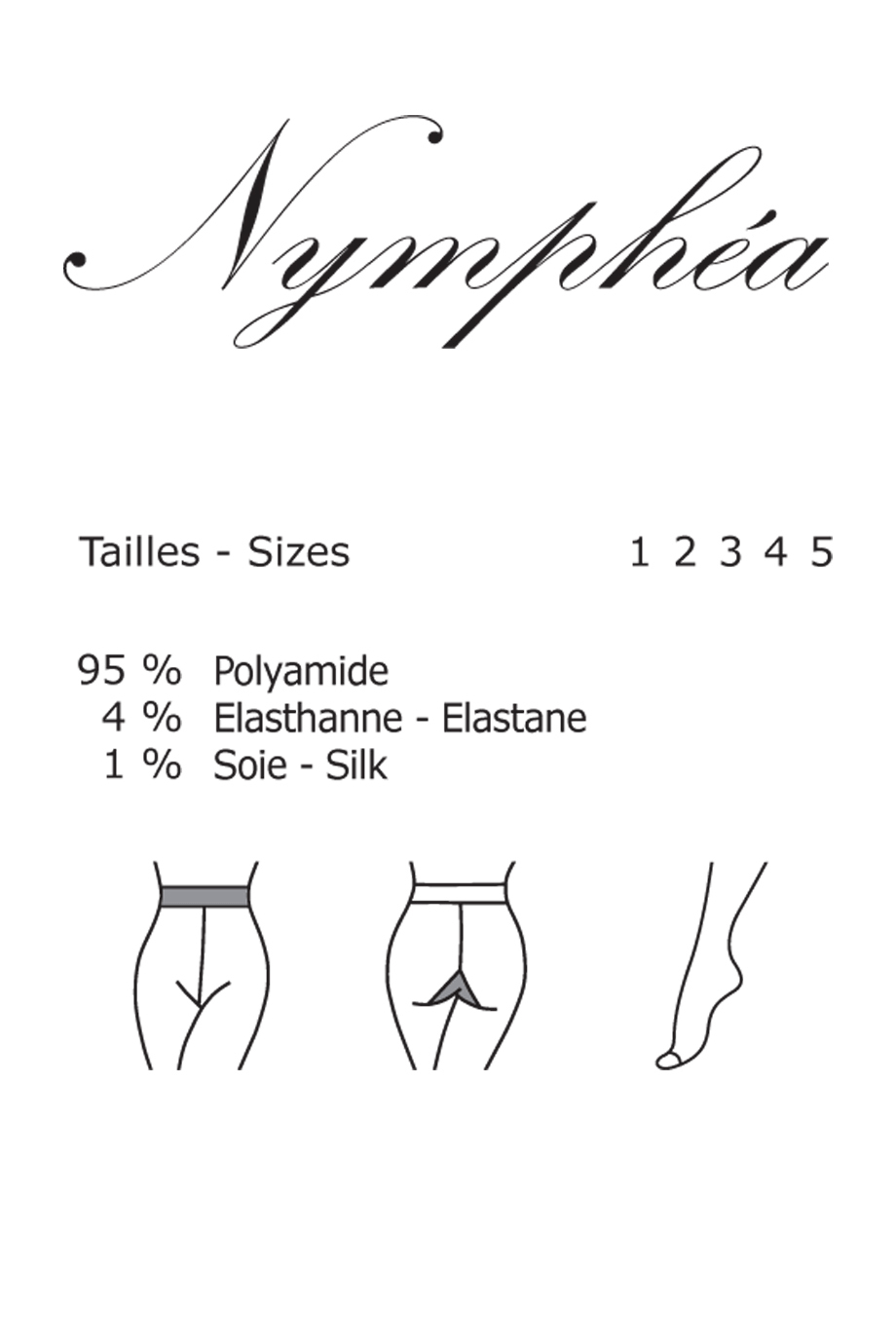 GERBE NYMPHEA Μοβ Γυαλιστερό Καλσόν