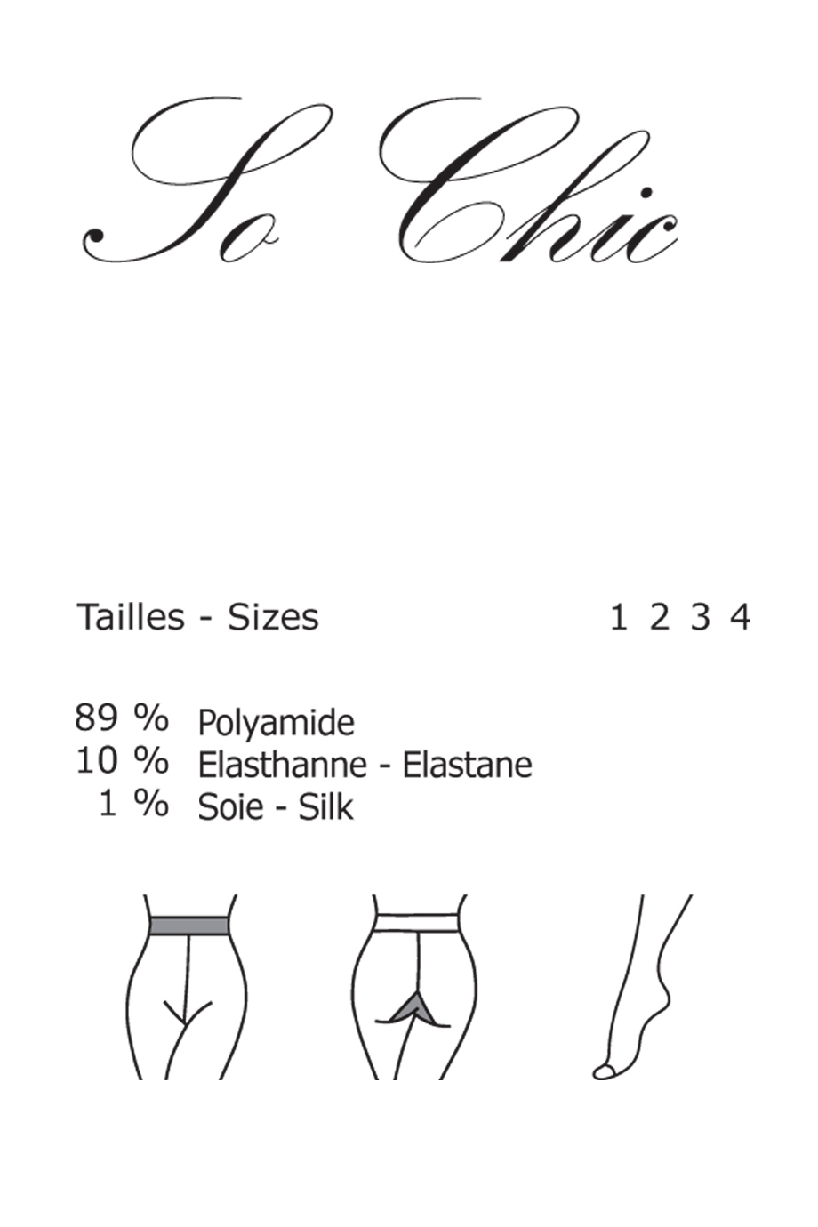 GERBE SO CHIC Μαύρο Καλσόν