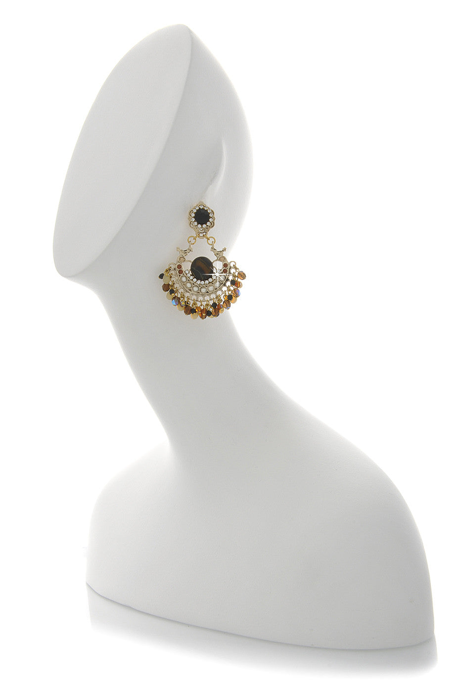 Μπρονζέ Κλιπ Σκουλαρίκια - Gio Bernades | Κοσμήματα