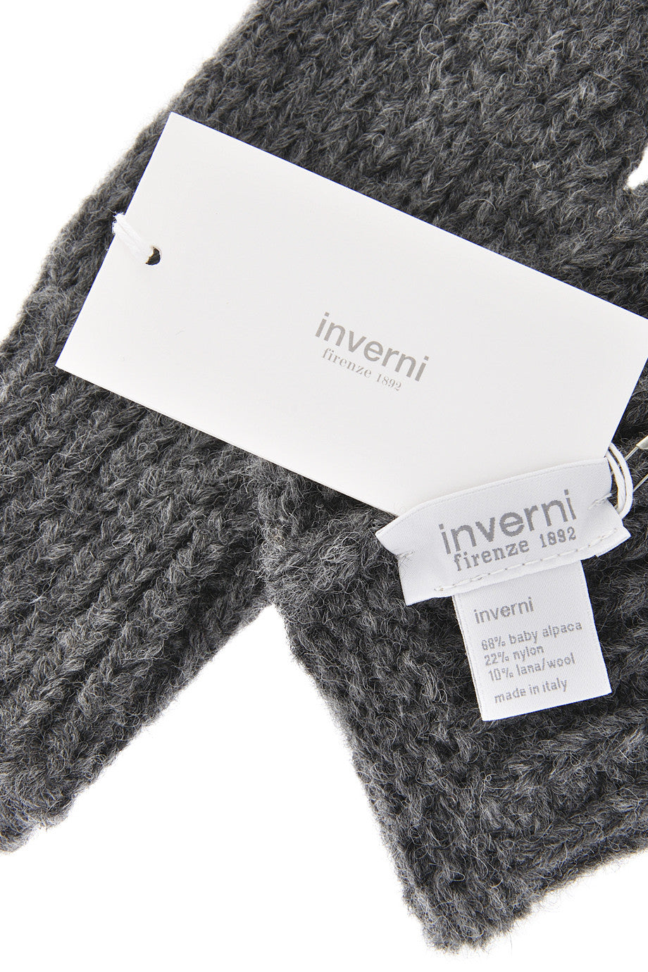 Γκρι Χωρίς Δάκτυλα Μάλλινα Γάντια - Inverni | Γυναικεία Γάντια