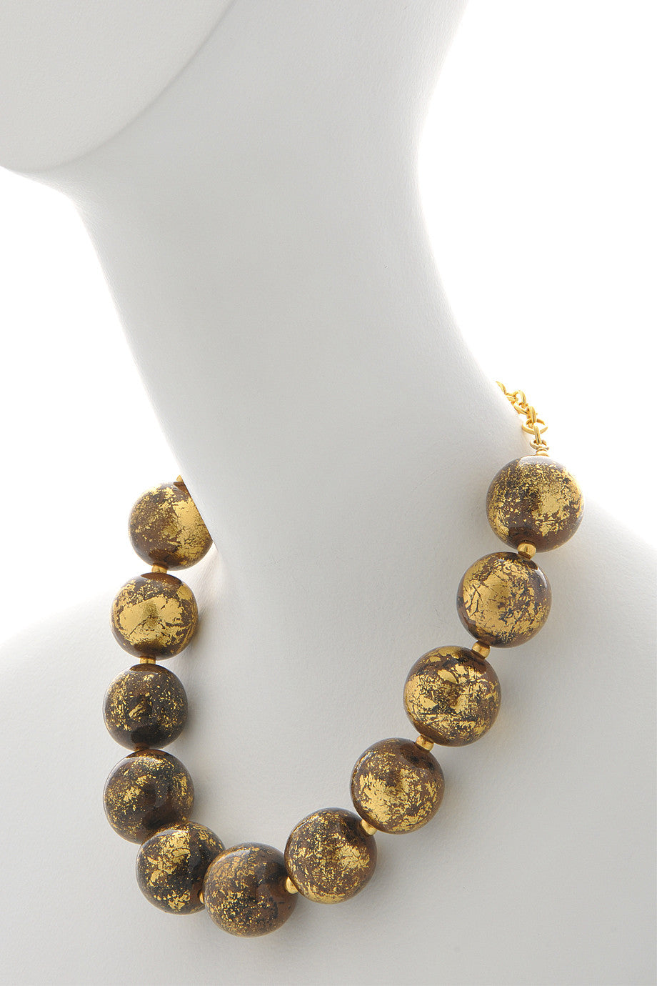 Καφέ Χρυσό Κολιέ με Χάντρες - Kenneth Jay Lane | Κοσμήματα