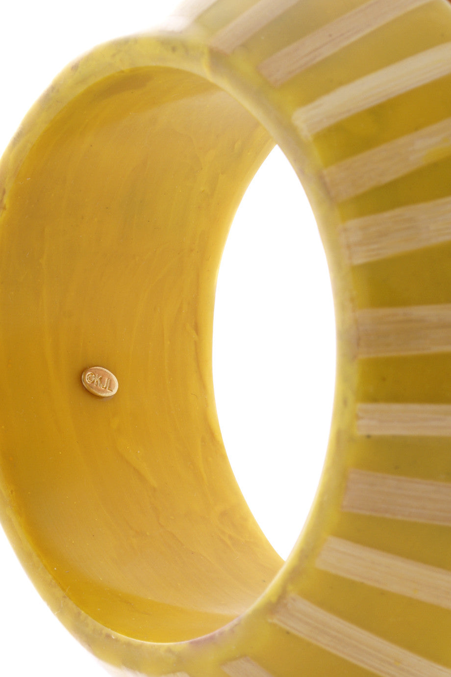 Κίτρινο Ξύλινο Βραχιόλι - Kenneth Jay Lane | Κοσμήματα