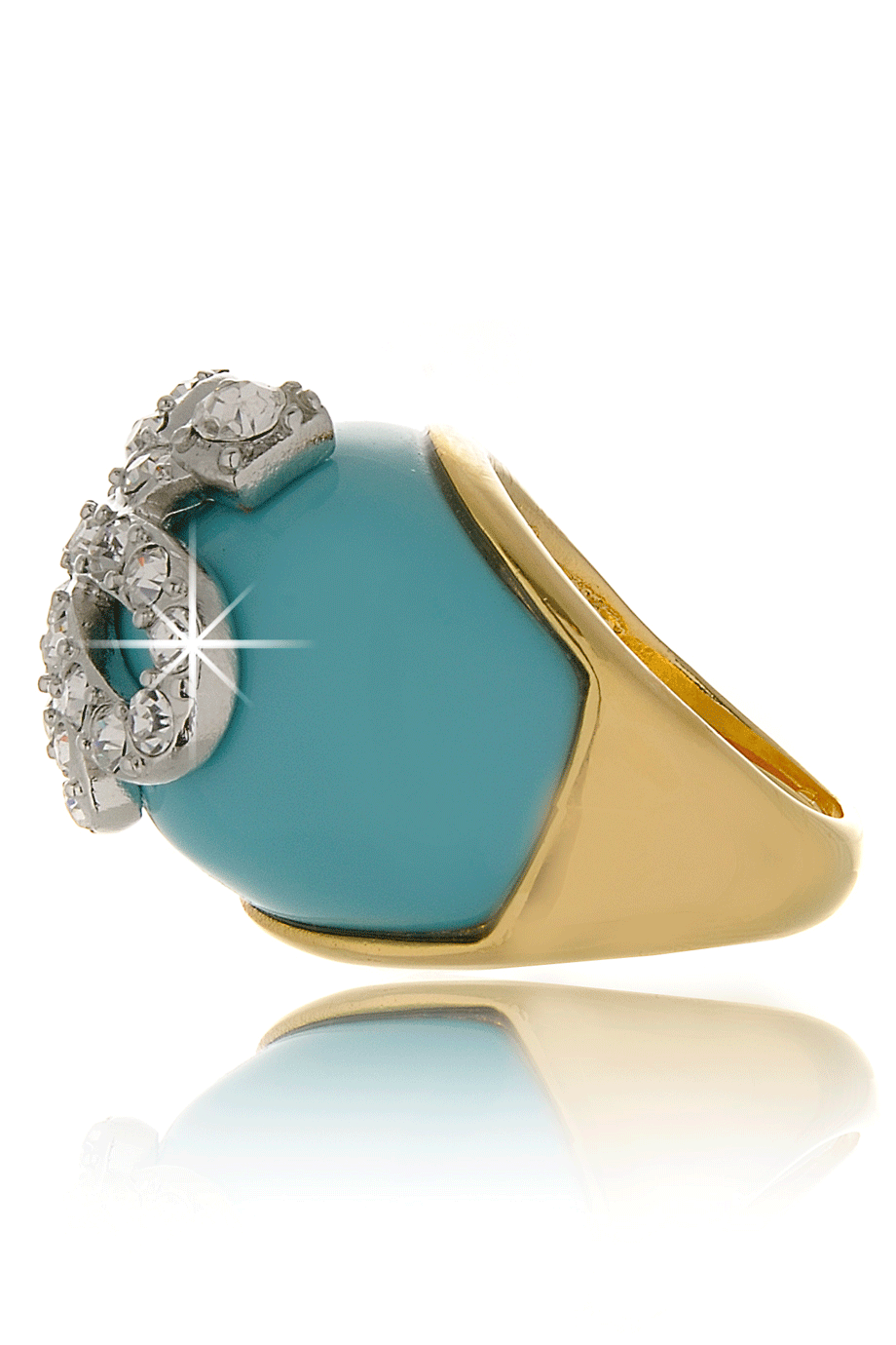 Snake Τιρκουάζ Δαχτυλίδι με Φίδι- Kenneth Jay Lane | Κοσμήματα