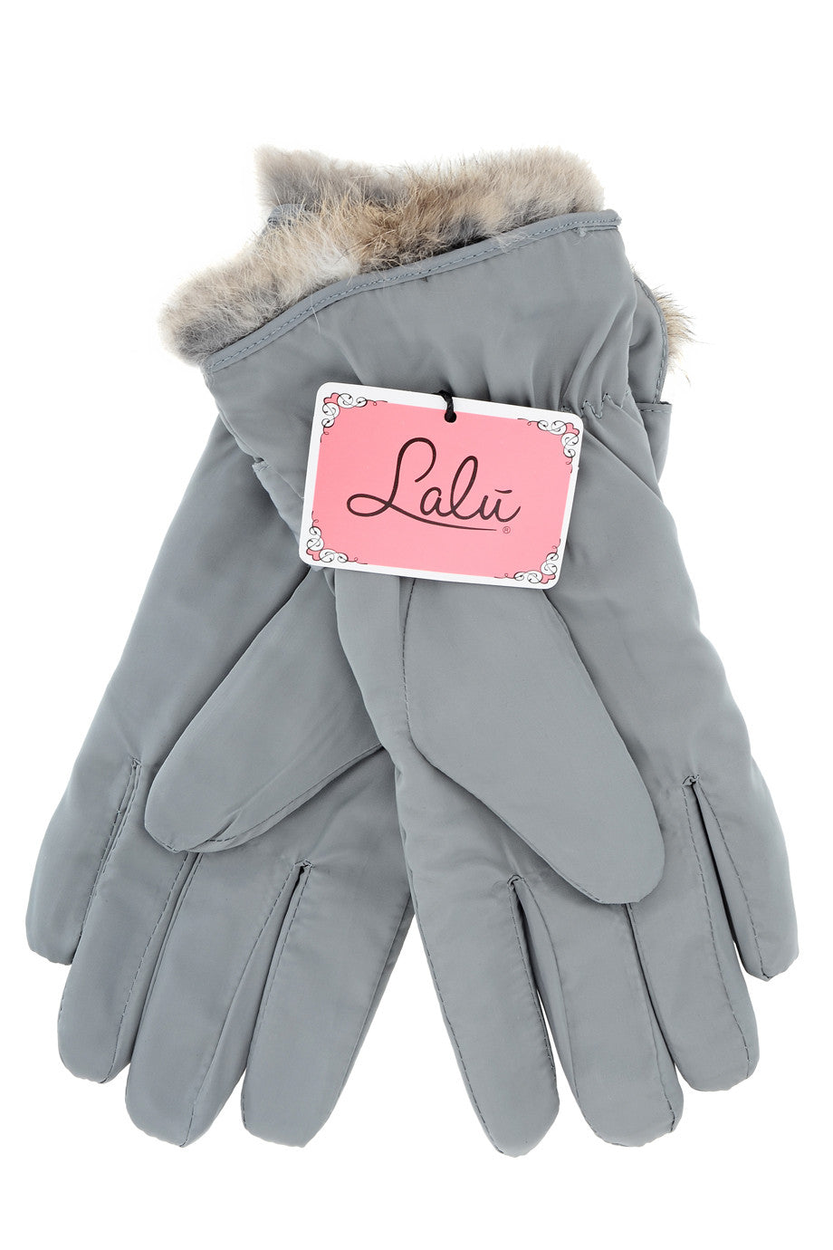 Γκρι Γάντια με Φιόγκο | Γυναικεία Γάντια