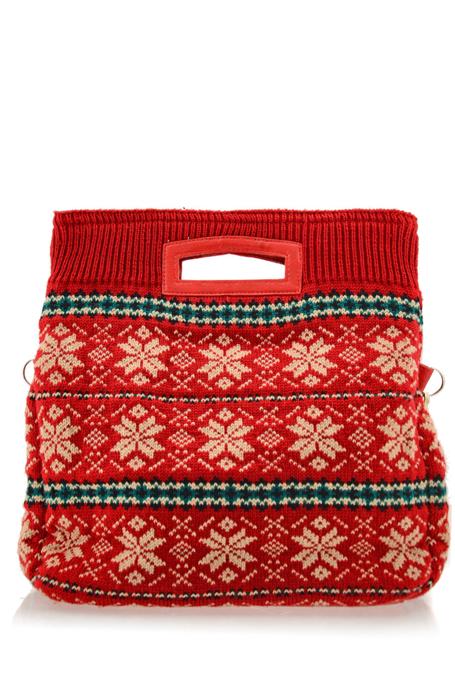 MERILLY rode gebreide tas