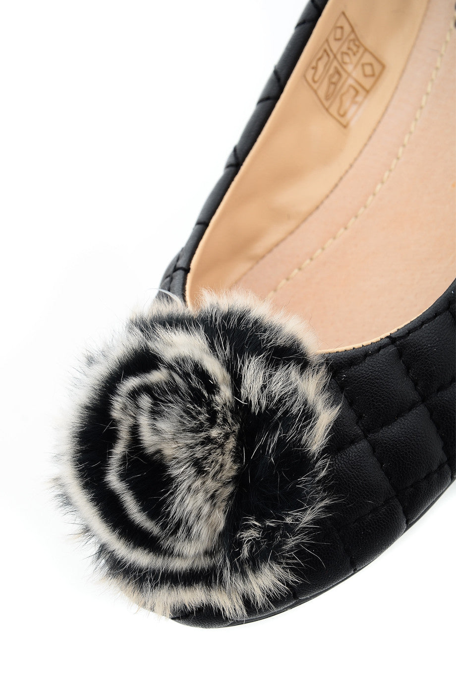 Mαύρες Καπιτονέ Μπαλαρίνες | Γυναικεία Παπούτσια