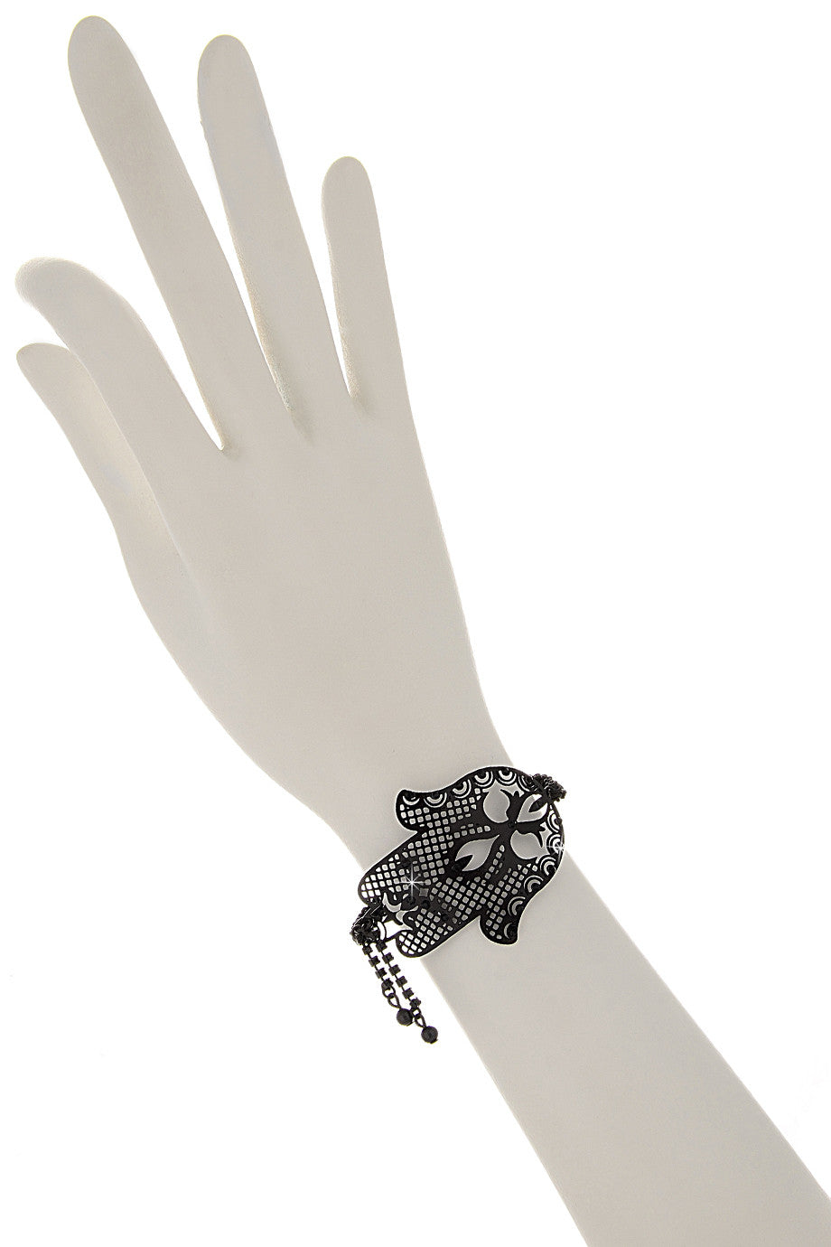 Μαύρο Βραχιόλι με Κρύσταλλα - lk Designs | Κοσμήματα