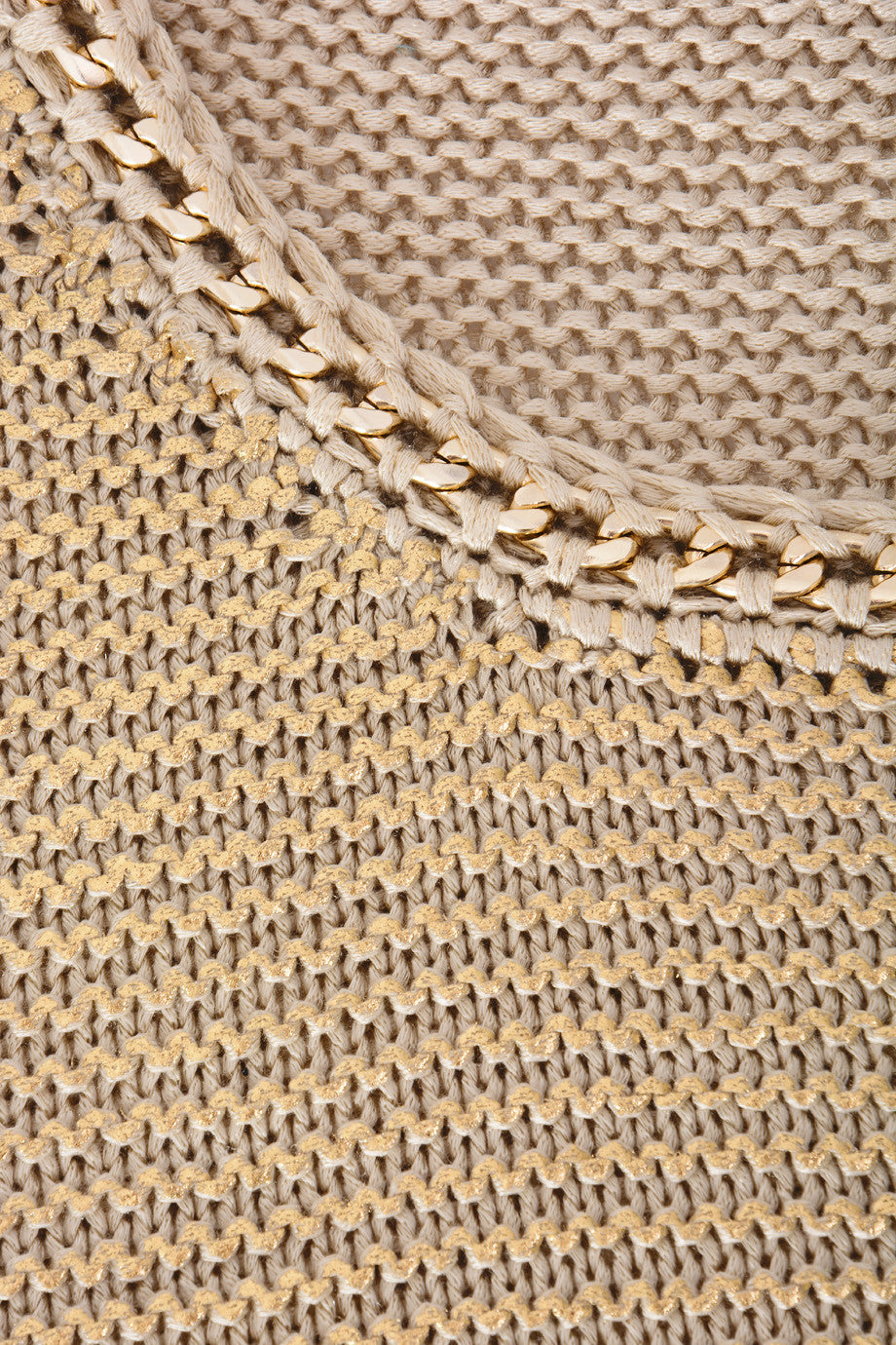 Χρυσαφί Πλεκτή Μπλούζα | Γυναικεία Ρούχα