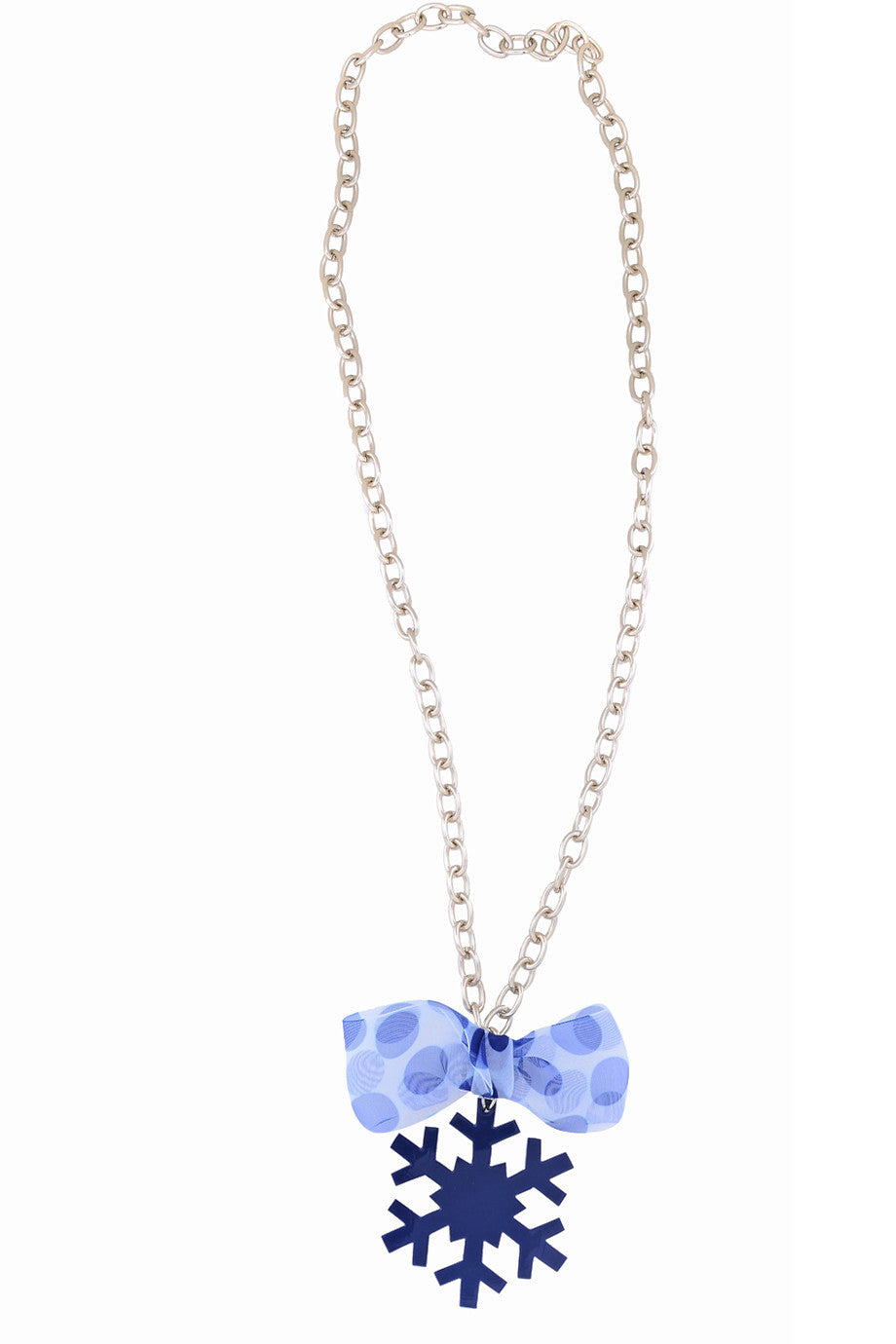 Μπλε Κολιέ με Νιφάδα Χιονιού - Mancoti | Κοσμήματα