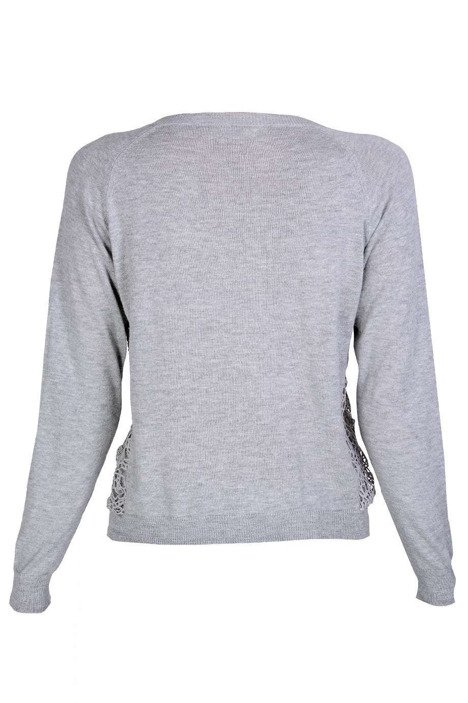 Γκρι Ζακέτα με Δαντέλα | Γυναικεία Ρούχα