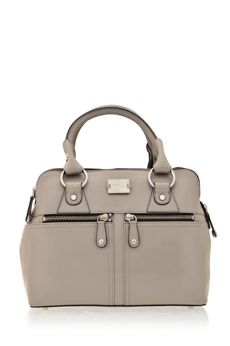 PIPPA grijze leren crossbodytas