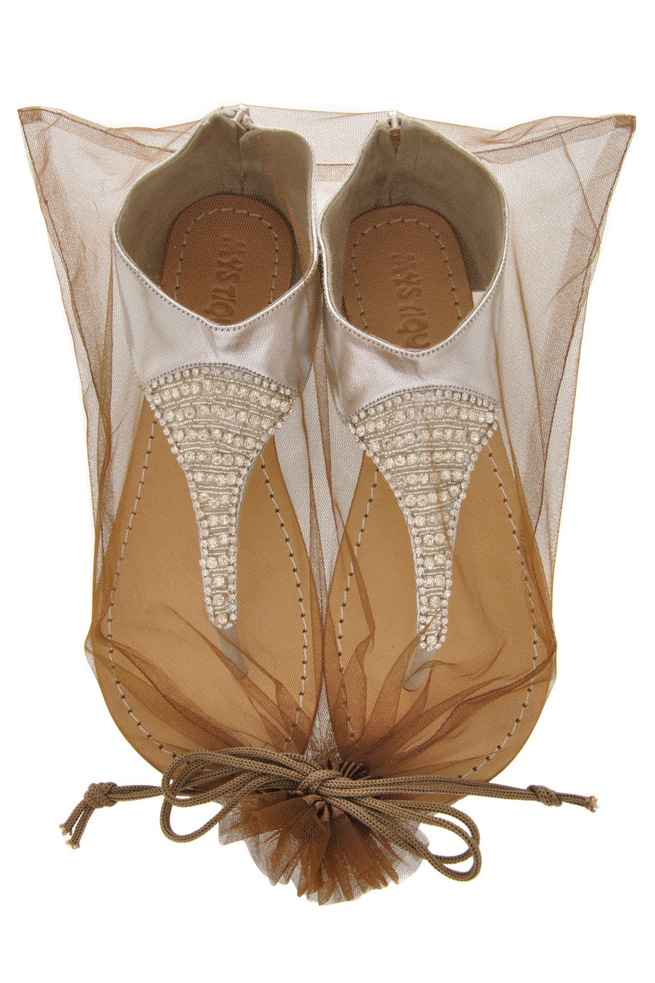 Μεταλλιζέ Ασημί Δερμάτινα Σανδάλια - Mystique | Γυναικεία Παπούτσια