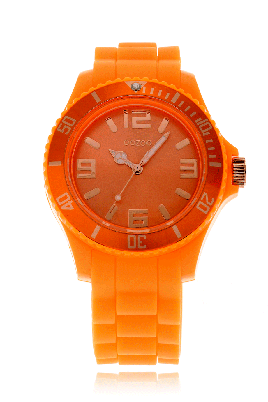 OOZOO FLUO oranje siliconen horloge