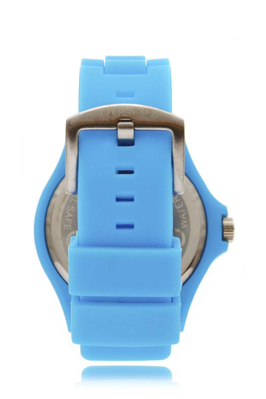 OOZOO FLUO BLAUW siliconen horloge