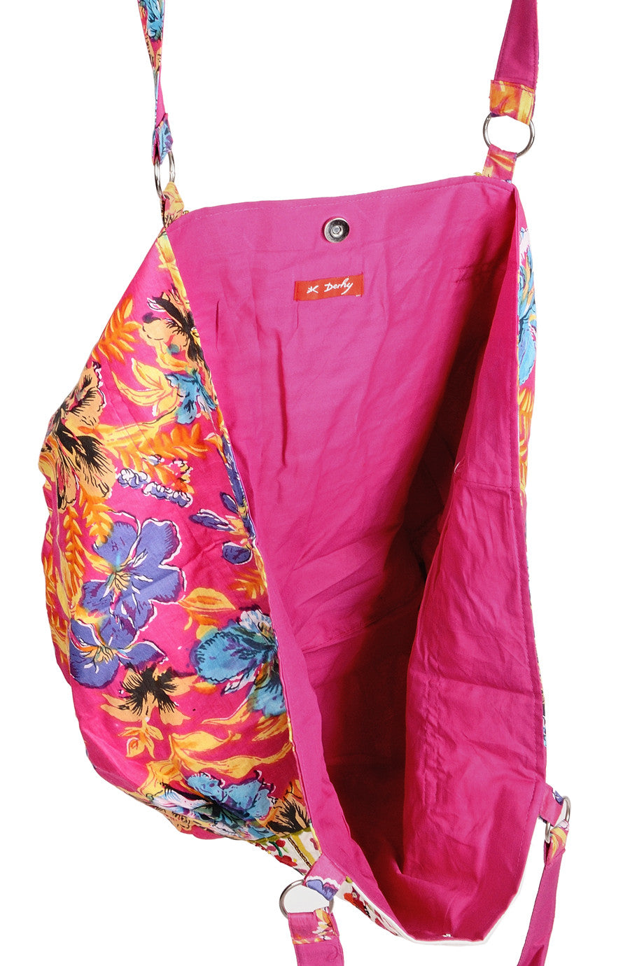 MANOUCHE bloemen fuchsia tas