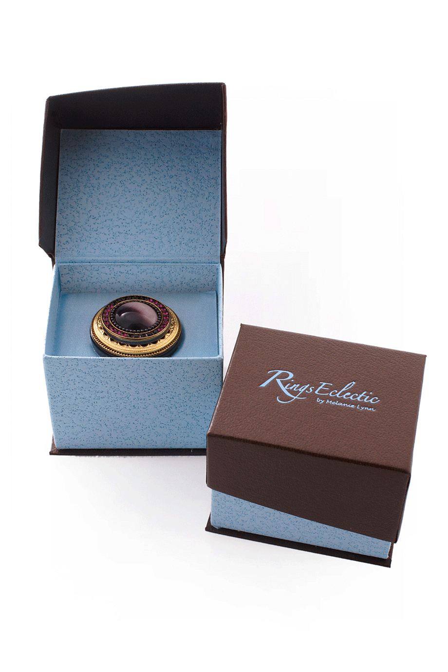 Μοβ Δαχτυλίδι με Πέτρα - Ringseclectic | Κοσμήματα