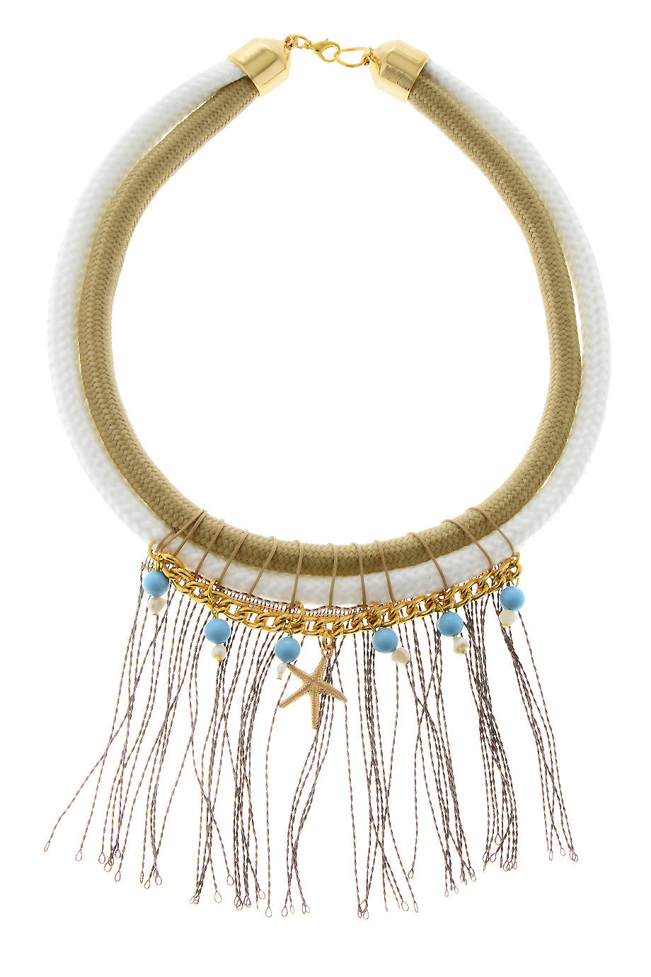 Λευκό Χακί Κολιέ | Κοσμήματα