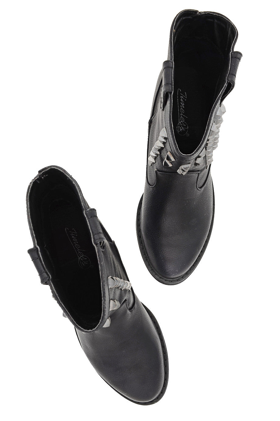 Μαύρες Μπότες με Μεταλλικά Στοιχεία | Γυναικεία Παπούτσια