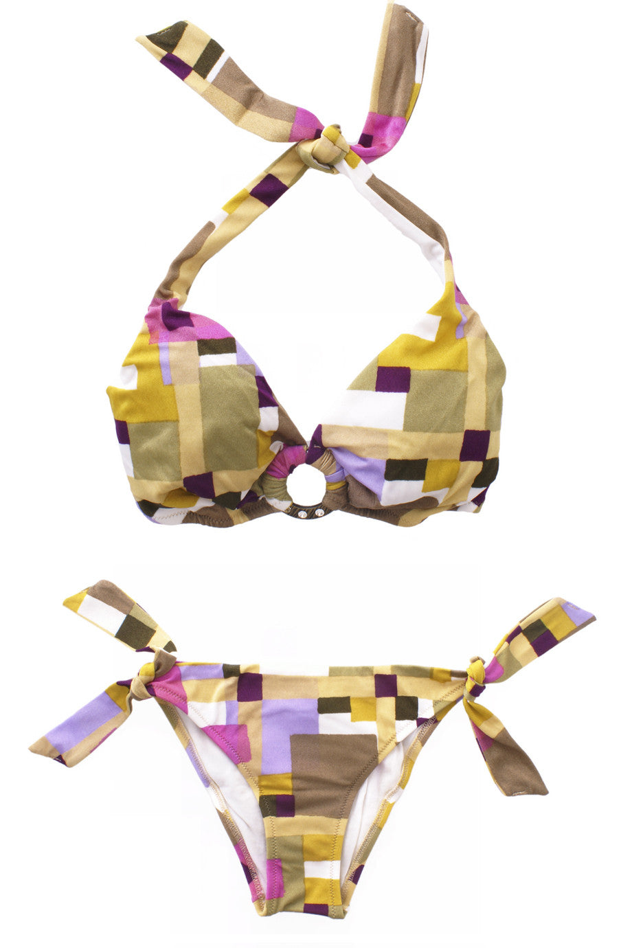 Πολύχρωμο Μπικίνι Μαγιό - Verde Veronica | Γυναικεία Μαγιό