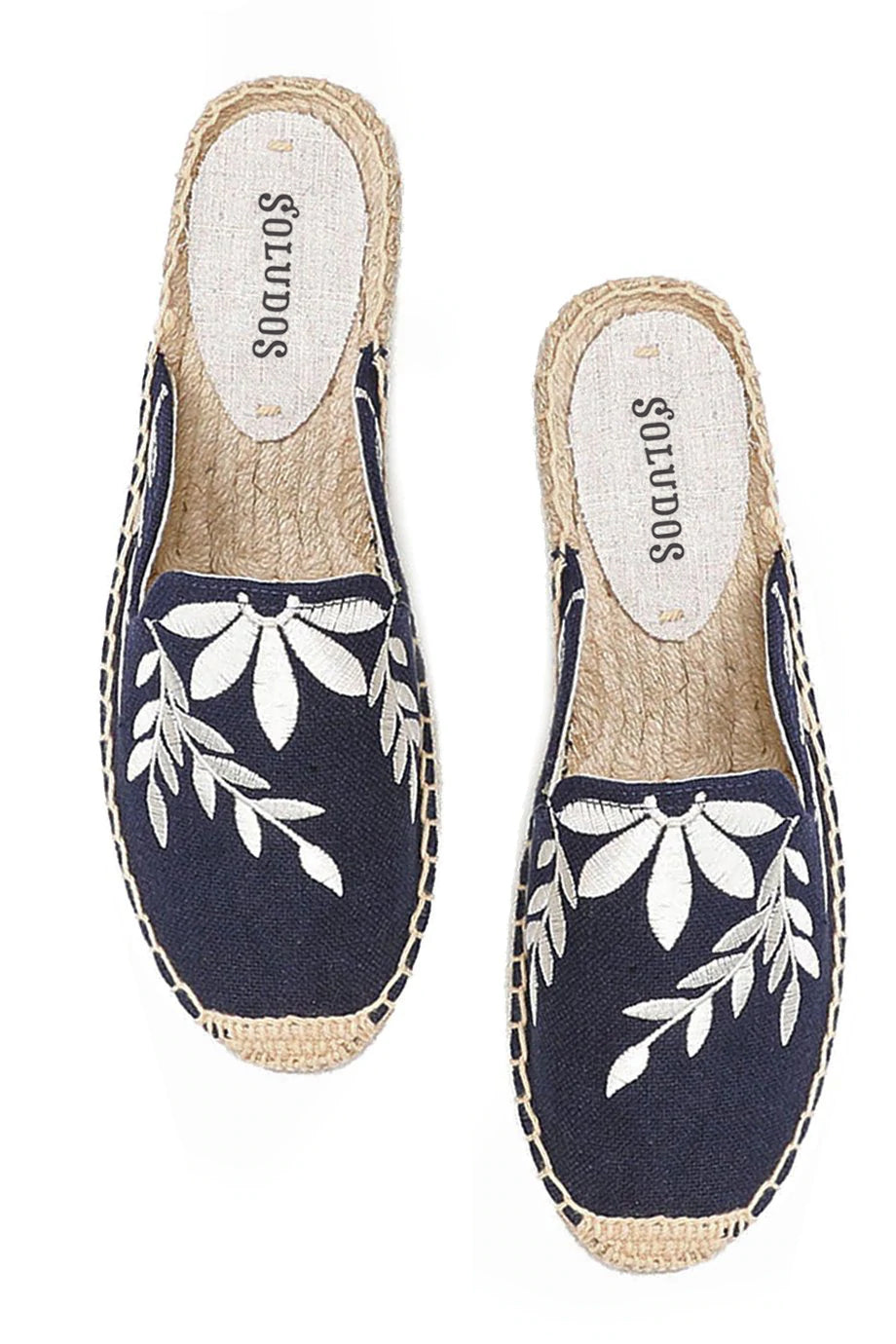 Sarlina blauwe veelkleurige espadrilles met borduursel