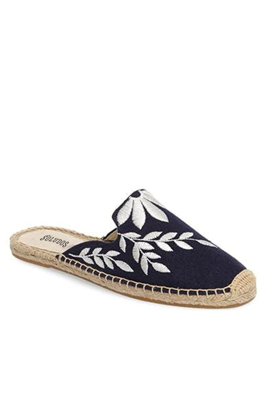 Sarlina blauwe veelkleurige espadrilles met borduursel