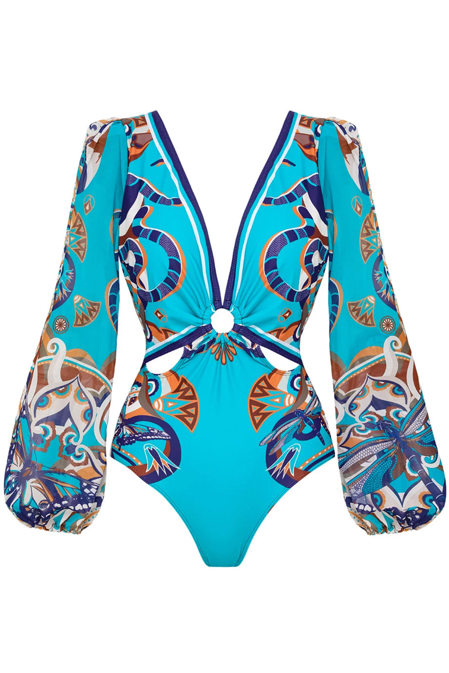 Ethilia Turquoise Tankini Badpak en Mini Pareo Rok Set
