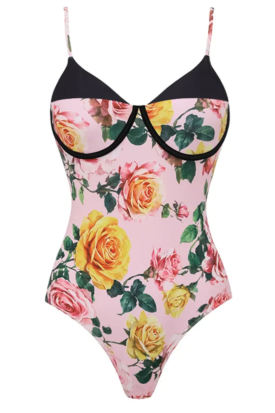 Rosielle Ροζ Φλοράλ Ολόσωμο Μαγιό | Μαγιό - Ολόσωμα - Swimwear One Piece | Rosielle Pink Floral Swimsuit