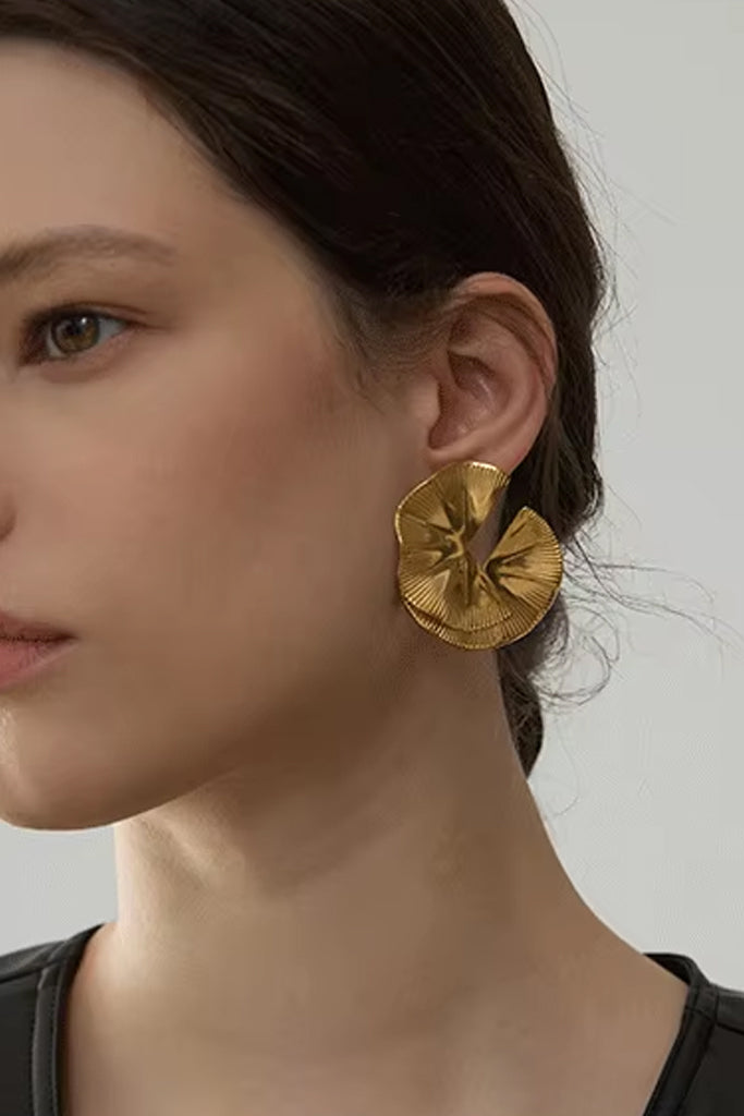 Iris Χρυσά Σκουλαρίκια | Σκουλαρίκια Earrings|  Iris Gold Earrings