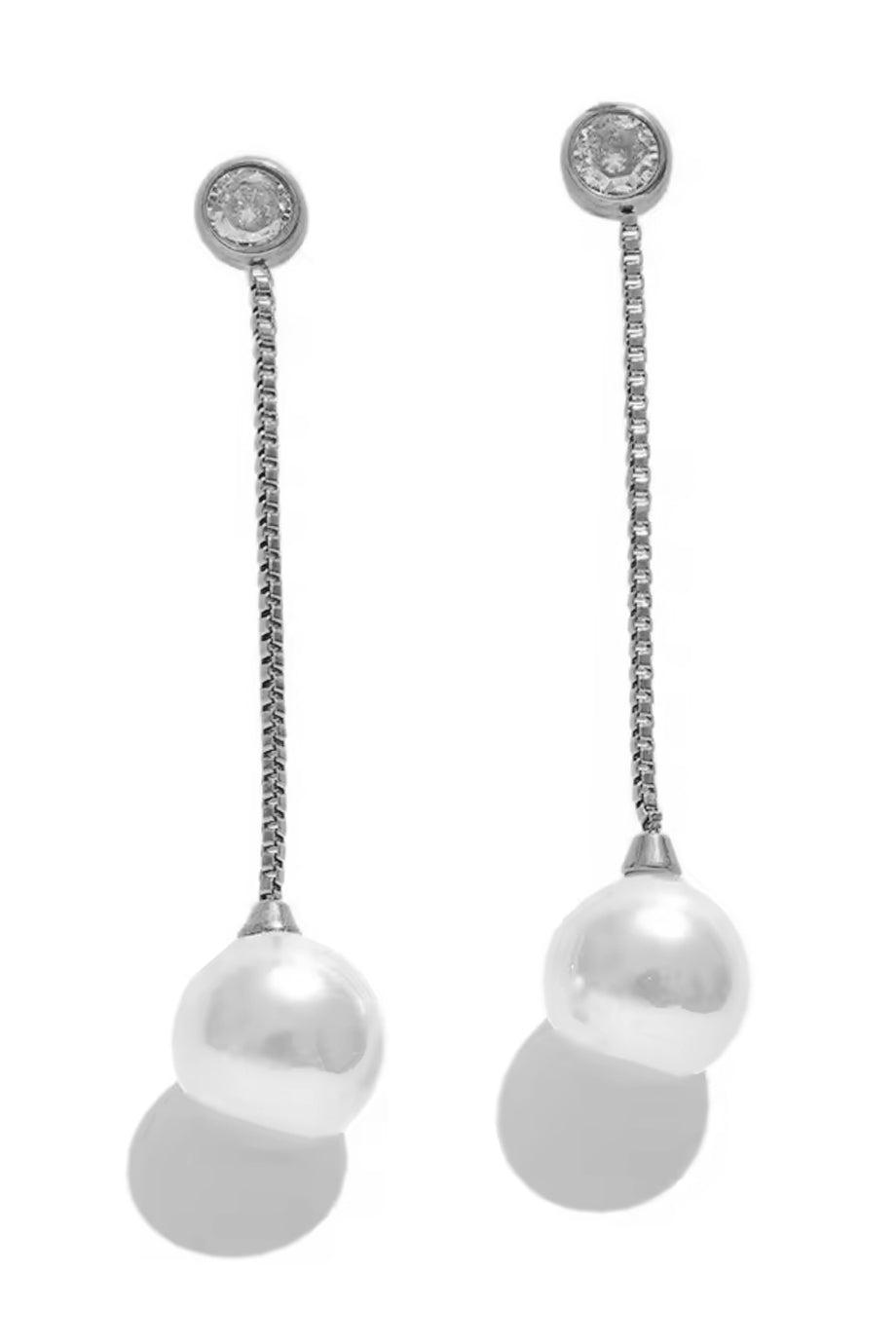 Perlisse Σκουλαρίκια με Πέρλες και Αλυσίδα | Κοσμήματα - Σκουλαρίκια Earrings | Perlisse Pearl Drop Chain Earrings