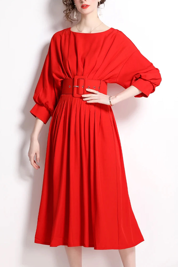 Aella Pleated Dress