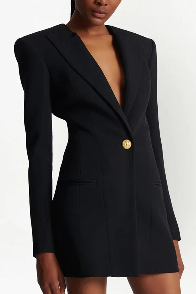 Tintra Μαύρο Φόρεμα Σακάκι | Φορέματα - Dresses | Tintra Black Blazer Dress