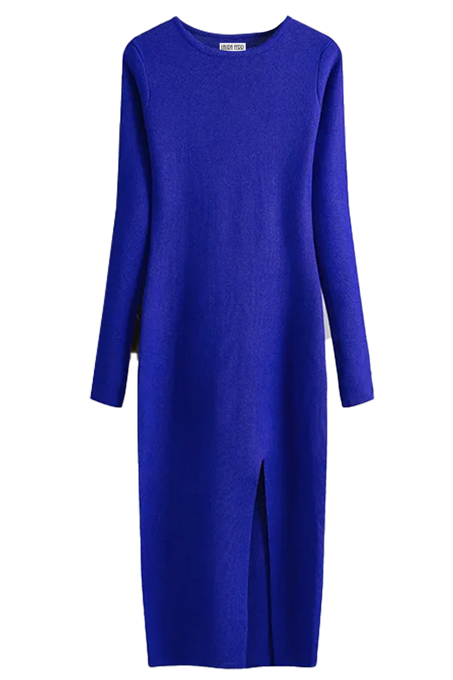 Marisse Gebreide Midi-jurk met Split