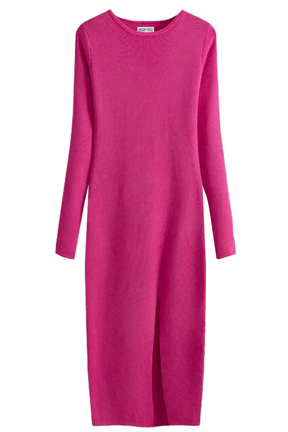 Marisse Gebreide Midi-jurk met Split