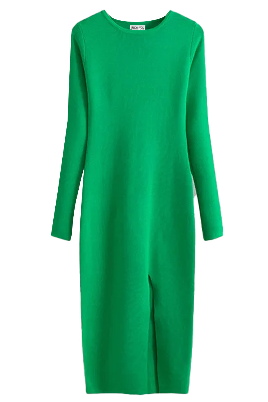 Marisse Gebreide Midi-jurk met Split