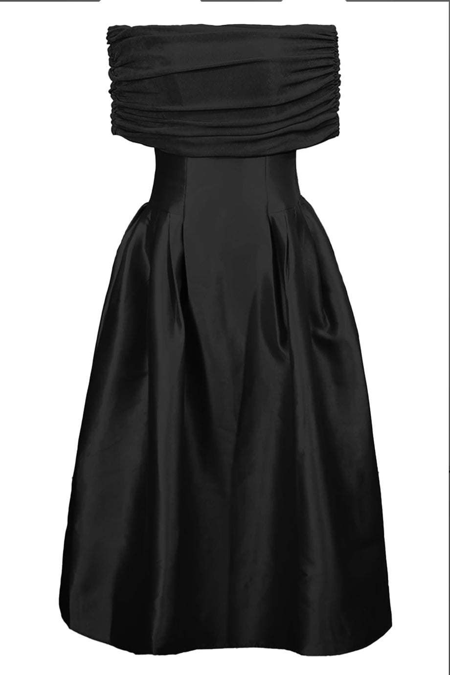 Carmina Κόκκινο Μίντι Φόρεμα με Παρτούς Ώμους | Γυναικεία Φορέματα - Evening dresses| Carmina Red Off-Shoulder Midi Dress