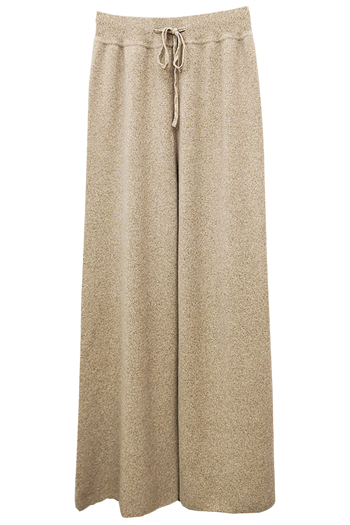 Elijah Grey Knit Wide Leg Pants