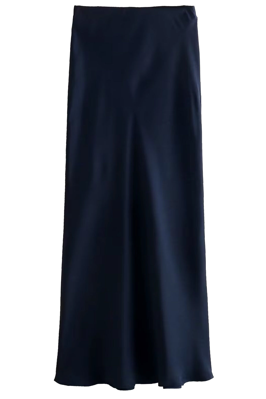 Albin Σκούρο Μπλε Σατέν Φούστα | Φούστες Skirts | Albin Navy Blue Satin Skirt