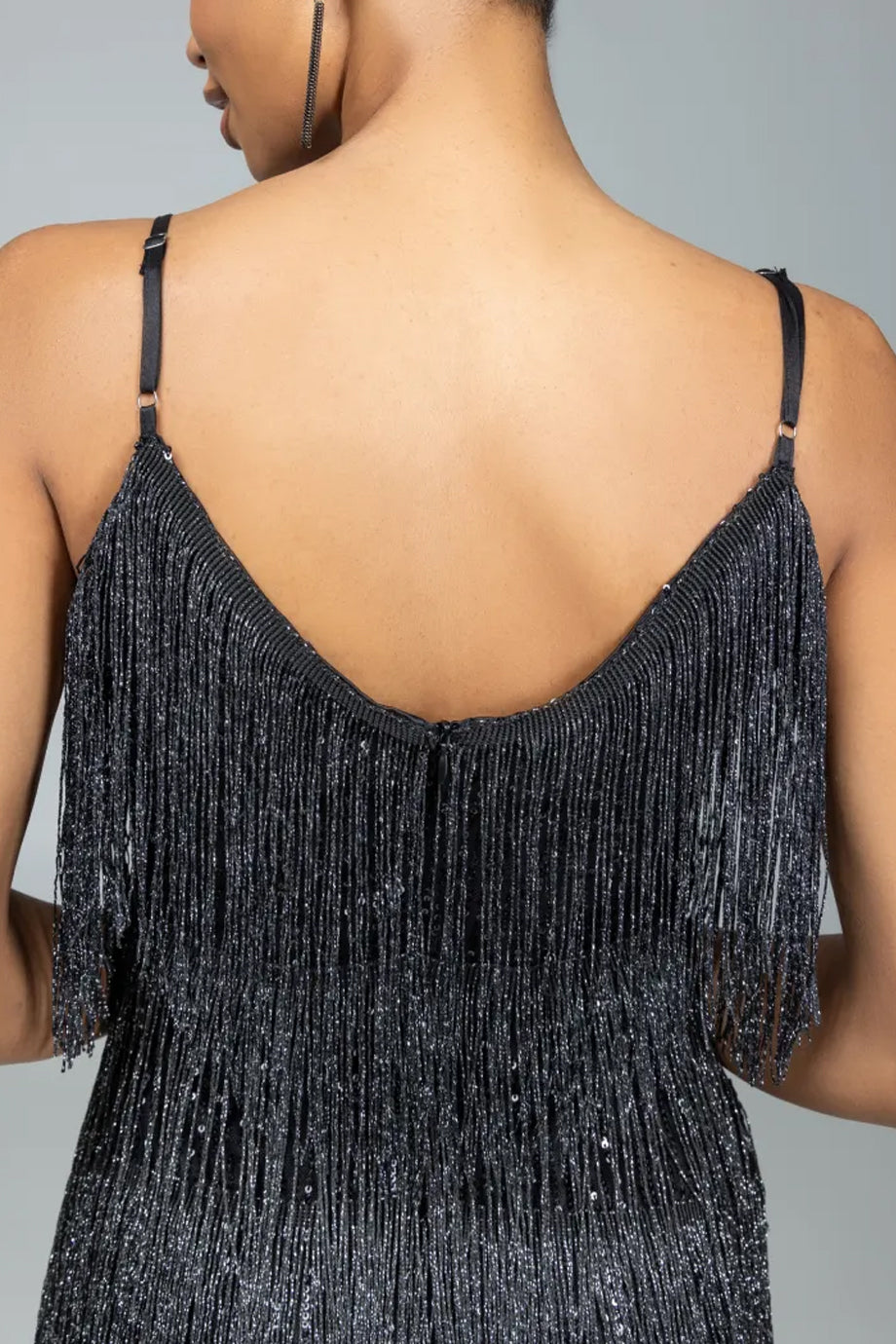 Hailey mini-jurk met franjes