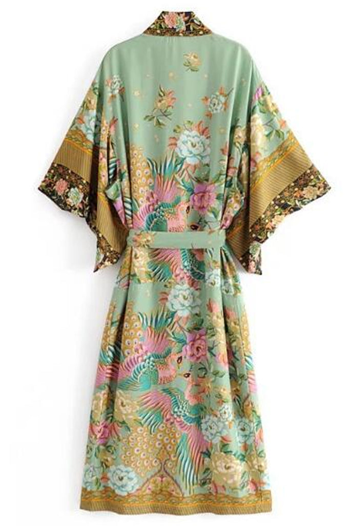 Asahi Veraman Kleurrijk bedrukte kimono