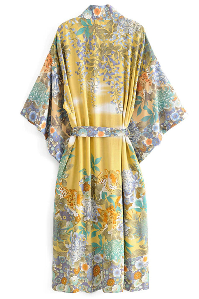 Tomoni kleurrijke bedrukte kimono